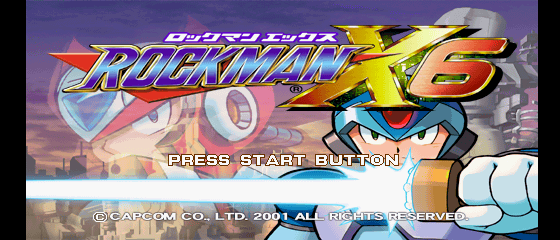 Rockman X6 Title Screen